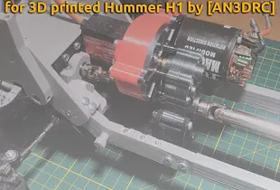 Metal gears conversion kit for AN3DRC Hummer