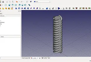 Modelo FreeCad de husillo paramétrico