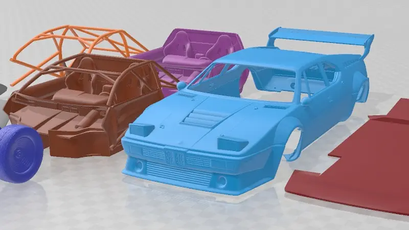 BMW M1 Procar Race Printable Car 