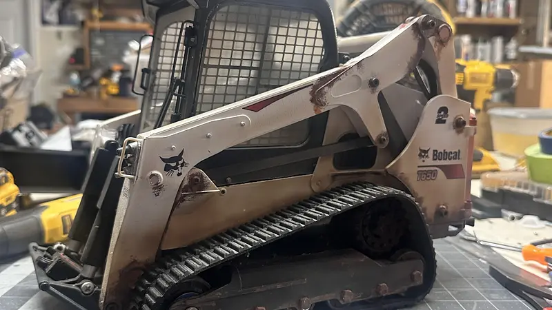 AN3DRC Skid Steer Back Chassis Worm drive Mod