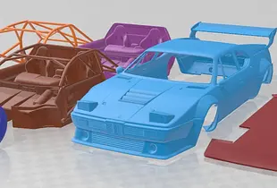 BMW M1 Procar Race Printable Car 