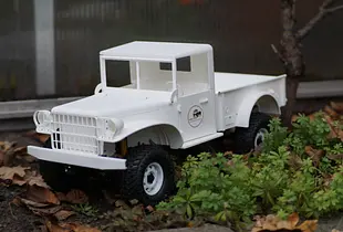 LIKE DODGE M37 1/4 TON TRUCK - BODY FOR RC4WD TF2 LWB 313MM CHASSIS