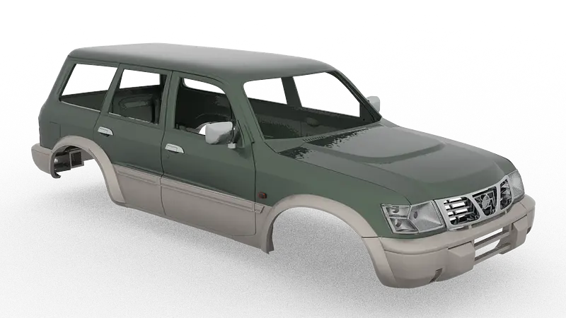 Nissan Patrol Y61 GR 5 Door STL files