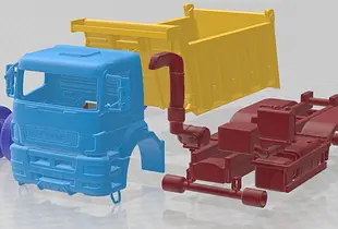 Kamaz 6580 K5 Dump Truck 2016 Printable 