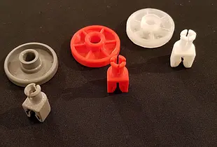 Dishwasher Lower Basket Wheel & Clip