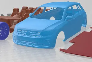 Volkswagen Tiguan 2021 Printable Car 