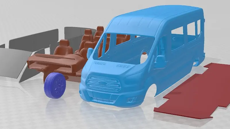 Ford Transit Passenger 2014 Printable Van