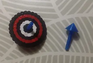 Hama bead spinning top body