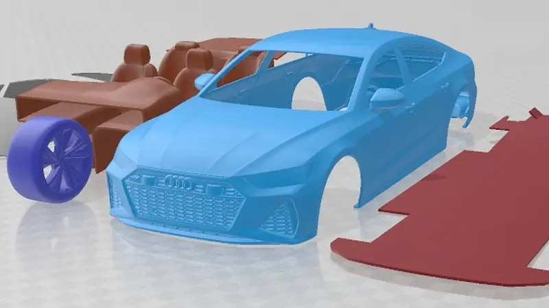 Audi R7 Sportback 2020 Printable Car 