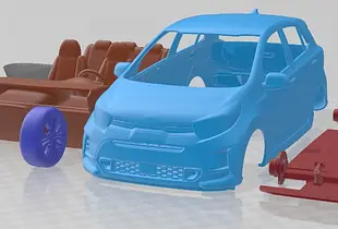 Kia Picanto GT Line 2021 Printable Car 