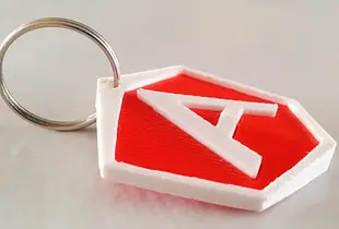 AngularJS logo keychain