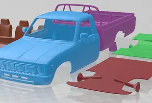 Toyota Hilux Regular Cab 1978 Printable Car 