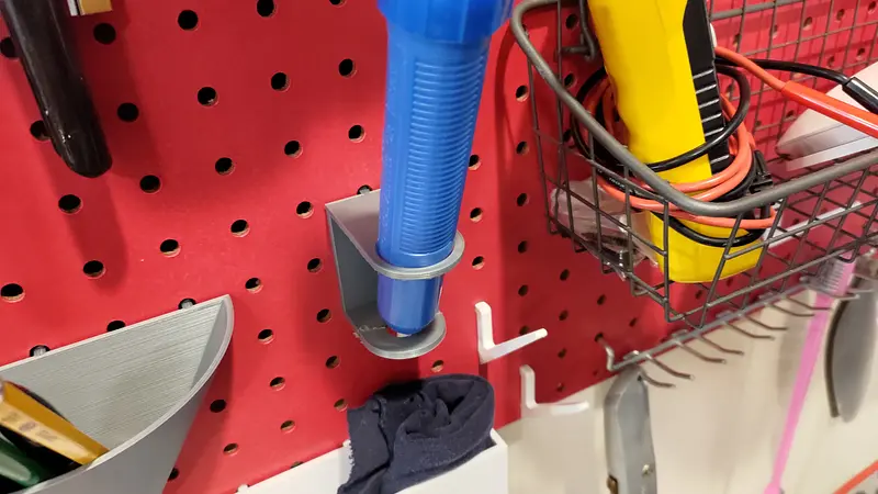 Peg Board Solder Sucker Holder