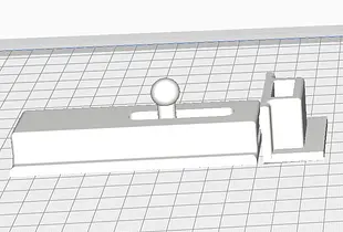 Sliding bolt lock (single print)