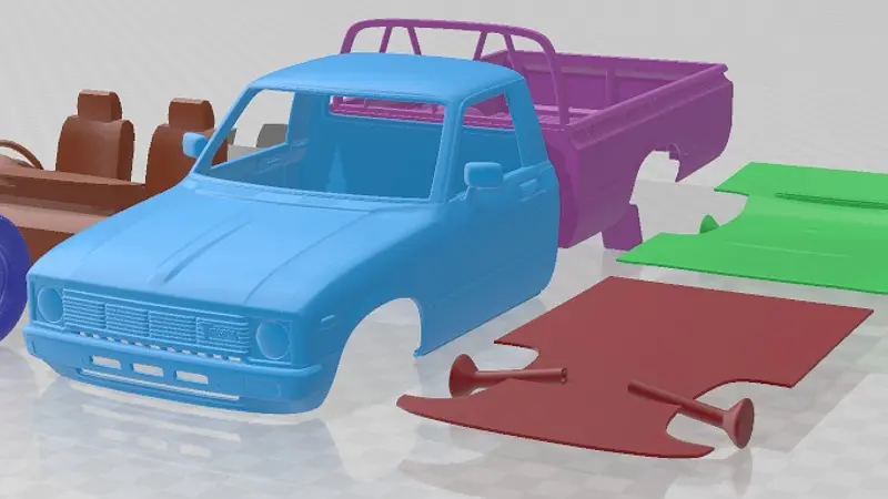 Toyota Hilux Regular Cab 1978 Printable Car 