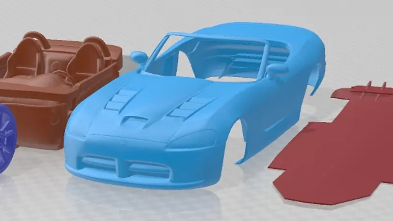 Dodge Viper SRT 10 2008 Roadster Printable Car 