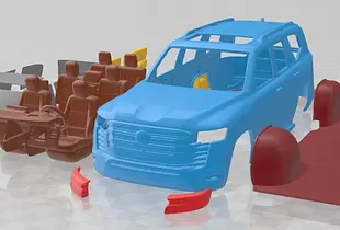 Toyota Land Cruiser 300 2022 V2 Printable Car 