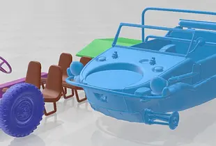 Volkswagen Schwimmwagen 1942 Printable Car 