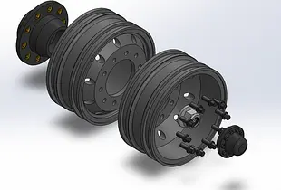 1:14 Scale Scania Wheels and Hubs