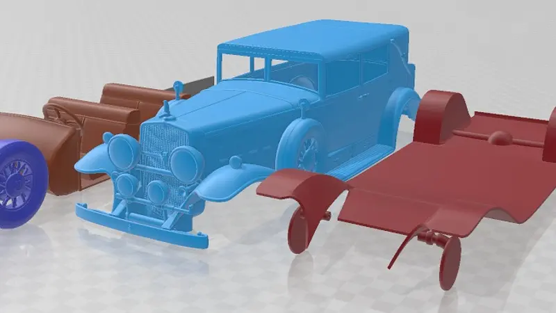 Cadillac V16 Sixteen 1930 Fleetwood Imperial Printable Car 