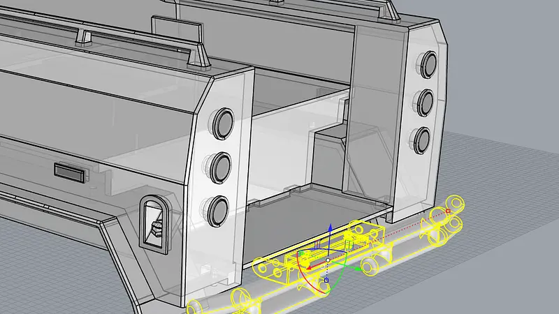 TRX6 Unimog rear bumper