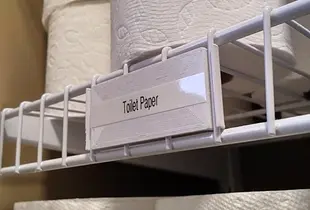 Wire Shelving Labels