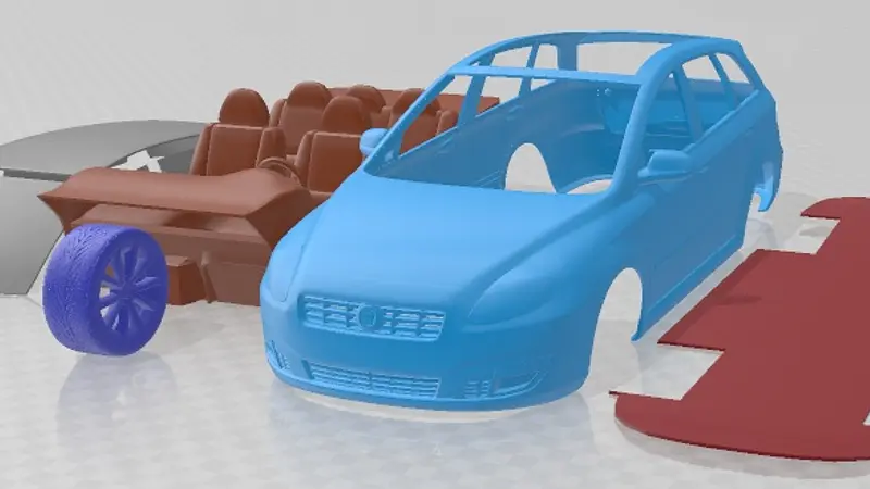 Fiat Croma 2008 Printable Car 