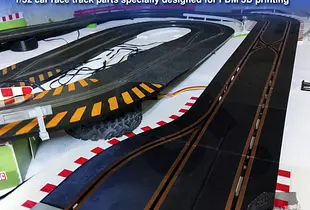 MyDigitalSlot Left, Right and Double Lane-Changers, 3D printed DIY track parts for your 1/32 Digital Slot Car Racing Game
