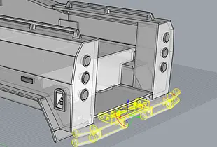 TRX6 Unimog rear bumper