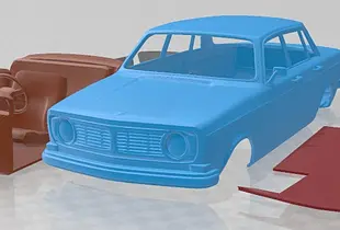 Volvo 144 Sedan 1967 Printable Car 