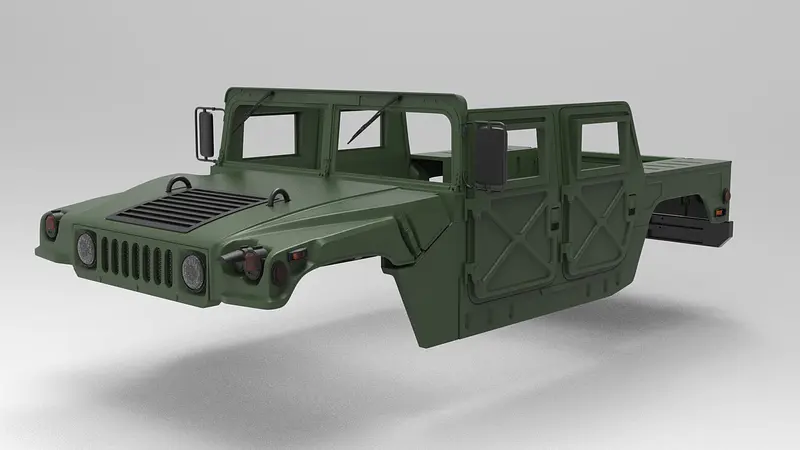 Humvee HMMWV 1/8 scale for RC car