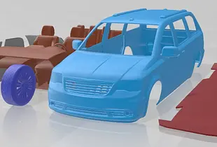 Chrysler Town And Country 2011 Printable Car 