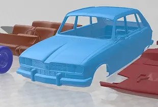 Renault 16 TX Printable Car 