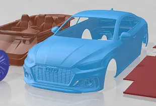 Audi RS5 Coupe 2020 Printable Car 