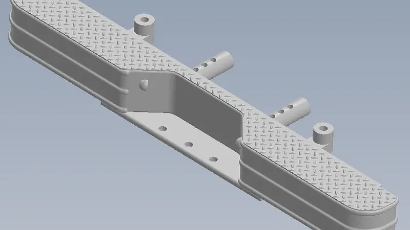 Rear Step Bumper for RC4WD Blazer Style B