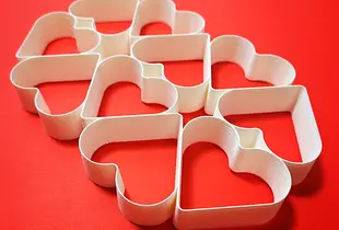 Multiple Heart Cookie Cutter 
