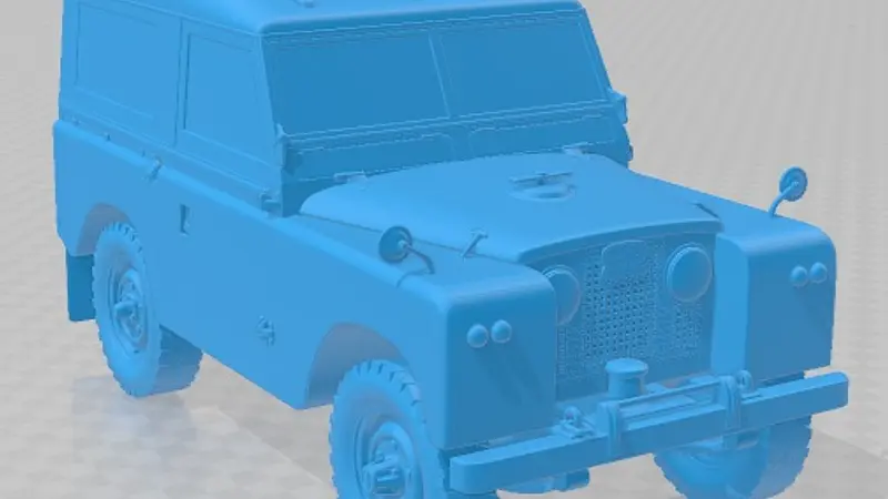 Land Rover Series IIA 88 Pickup 1968 V2 Printable Car