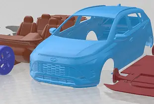 Hyundai Bayon 2022 Printable Car 
