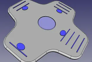 Music notes fidget spinner