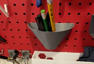 Peg Board Pen Holder