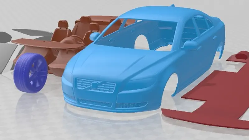 Volvo S80 2005 Printable Car 