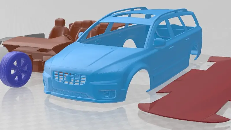 Volvo XC70 2008 Printable Car 