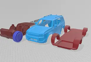 Toyota Land Cruiser 250 First Edition 2024 - Printable Model in Separate Parts
