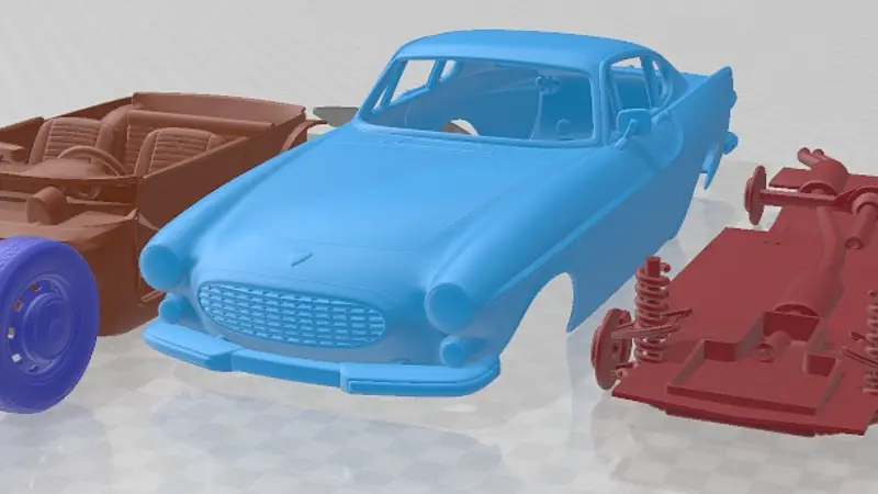 Volvo P1800 1972 Printable Car 