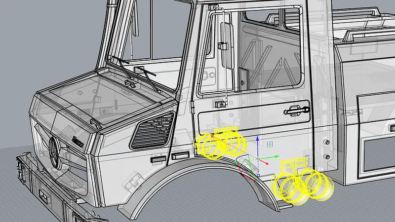 TRX6 Unimog air tank set