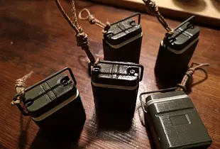 Army food container key fob