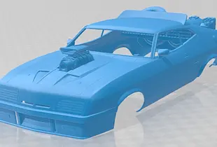 Ford Falcon 1973 Mad Max Interceptor Printable Body Car 
