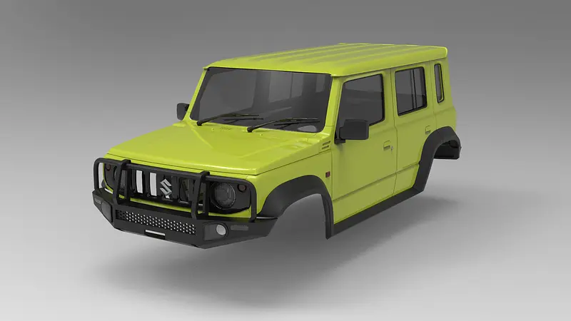 RC car body Suzuki Jimny 5 doors 313mm wheelbase