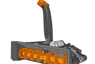 Snow blower for AN3DRC skid steer loaders