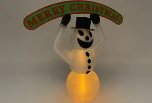 3D Printed Snowman Tea Light